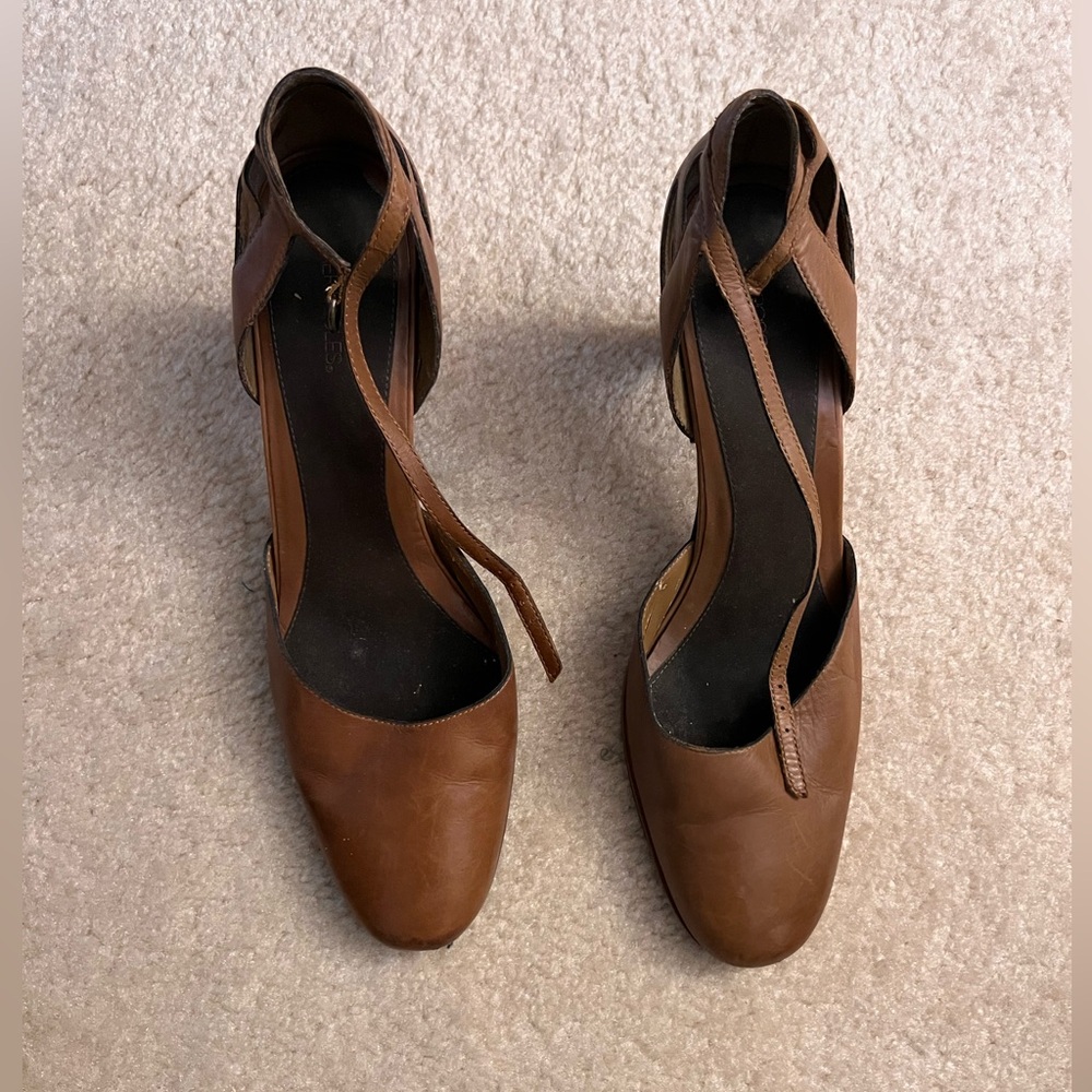 Unique Aerosoles Brown Leather Women's Shoes